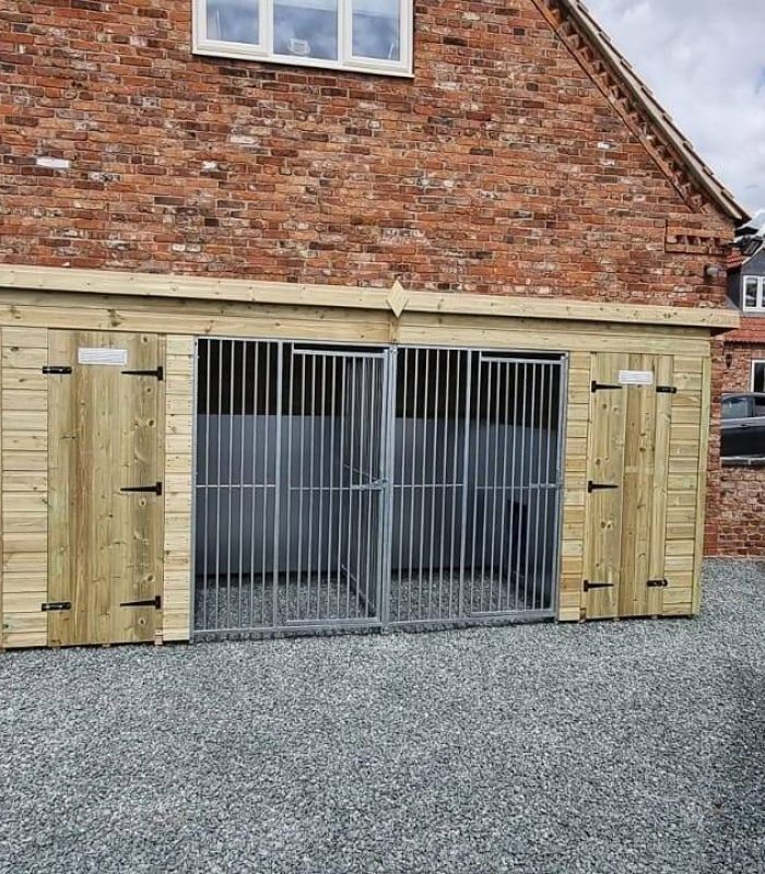 Pent Duo Kennel - 15ft x 5ft