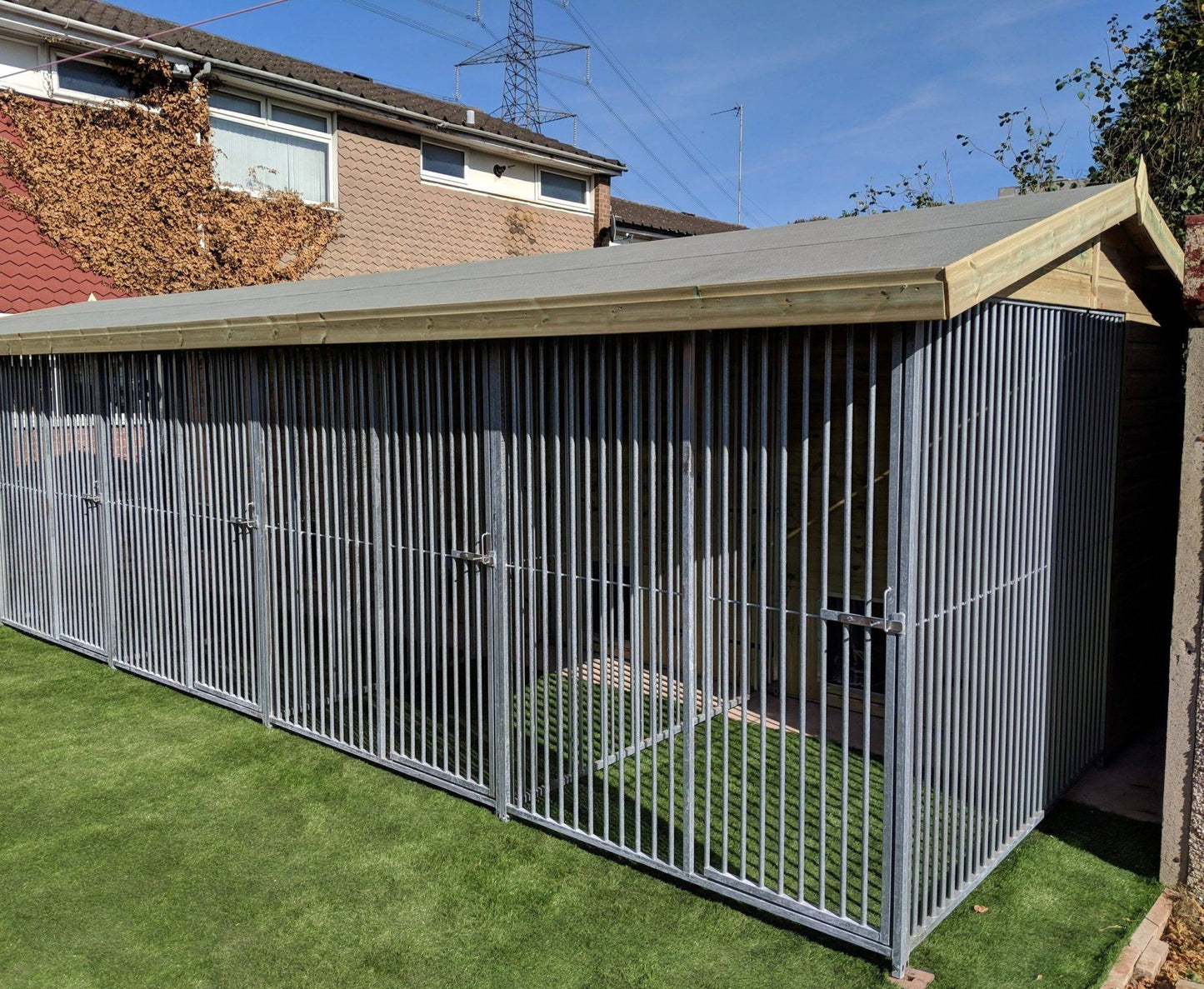 Large Triple Dog Kennel - 20ft x 12ft