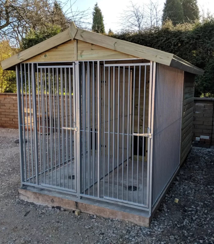 Duo Dog Kennel - 6.5ft x 10ft