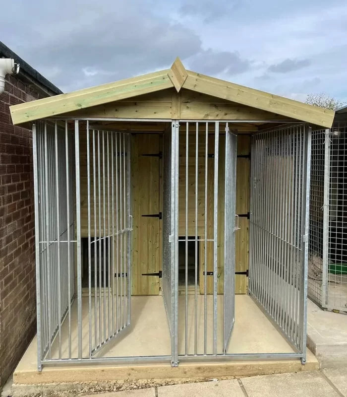 Duo Dog Kennel - 6.5ft x 8ft