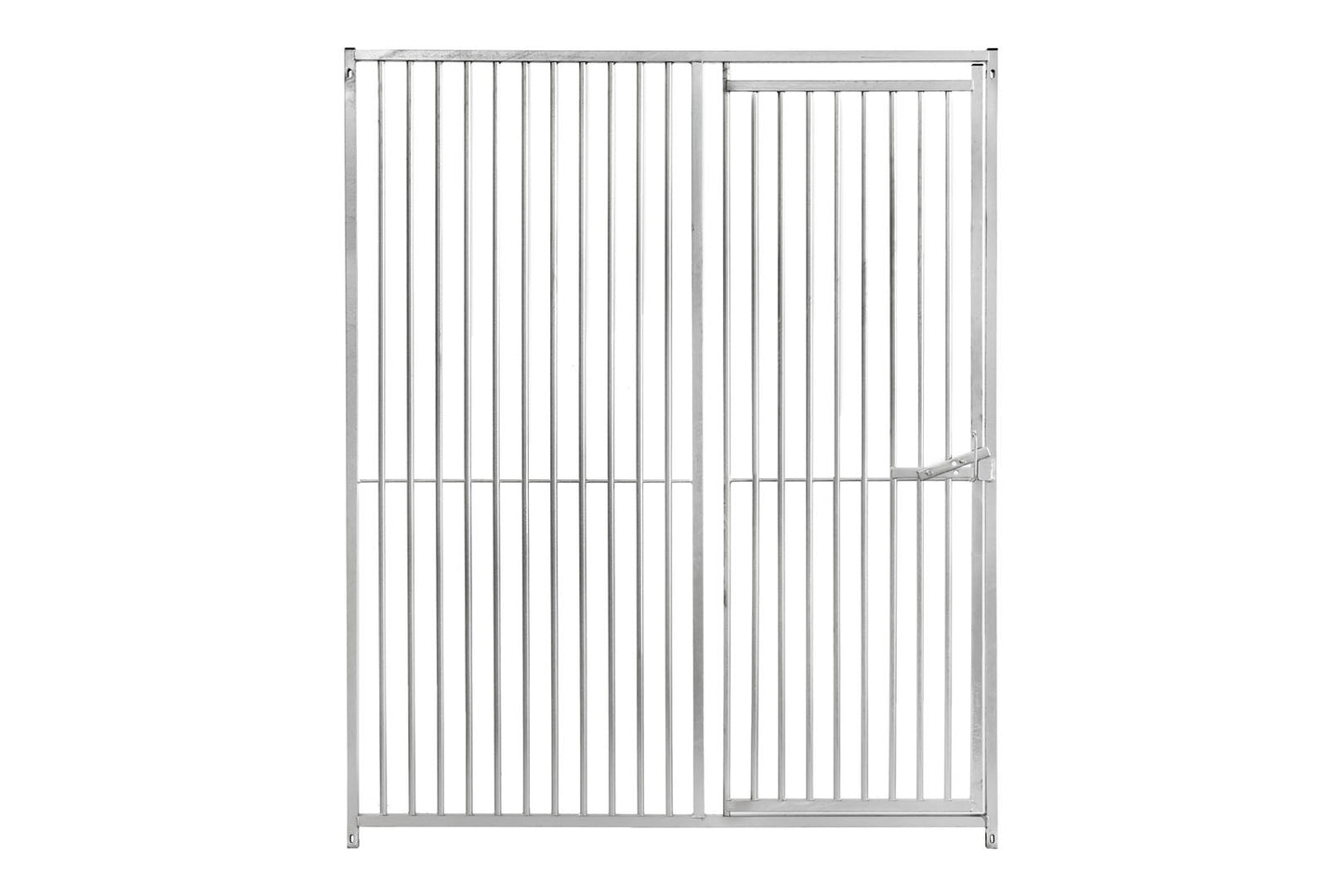 Galvanised Dog Panel - 1.0m x 1.84m with 8cm Gap and Right Hand Door