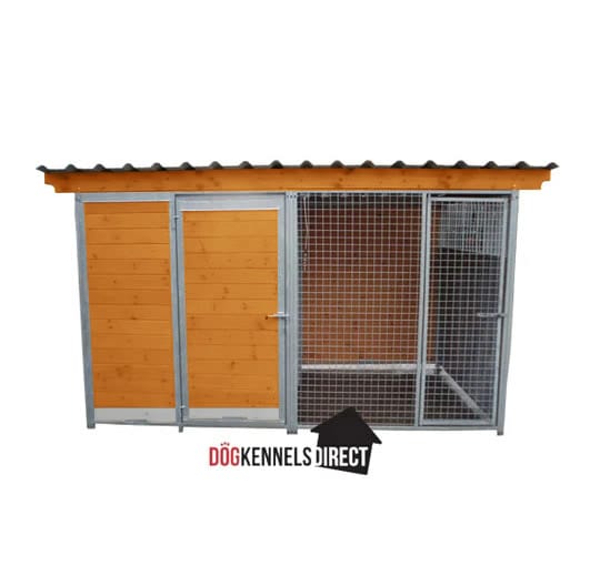 Complete Dog Kennel with Run - 2m x 2m x 1.84 Tall