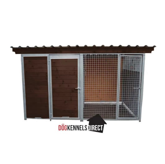 Complete Dog Kennel with Run - 2m x 2m x 1.84 Tall
