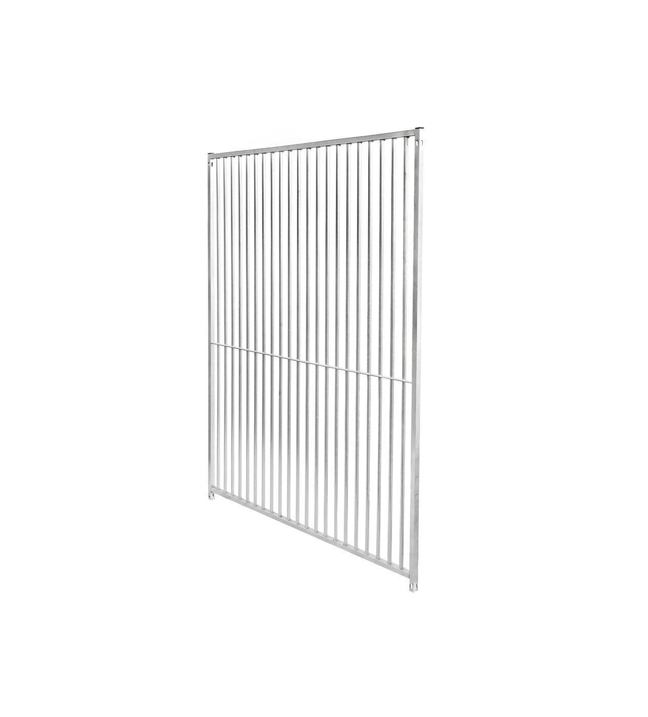Galvanised Dog Panel - 1.0m x 1.84m with 5cm Bar Gap