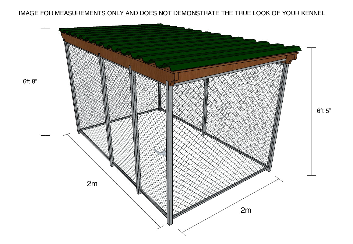 Dog kennel shop with roof