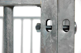 Galvanised Dog Panel - 2m x 1.84m with 8cm Gap and Right Hand Door