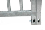Galvanised Dog Panel - 2m x 1.84m with 5cm Gap and Right Hand Door