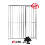 Galvanised Dog Panel - 2m x 1.84m with 5cm Gap and Right Hand Door