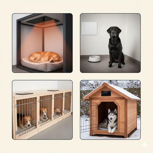 How to Use Infrared Heating Panels, Heat Lamps & Bulbs to Keep Your Dog Warm This Winter