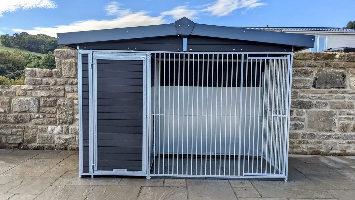 Single Eco Thermal Plastic Dog Kennel - 10 X 4 ft