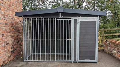 Single Eco Thermal Plastic Dog Kennel - 10 X 6.5 ft