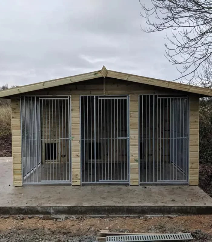 Triple Dog Kennel - 12ft x 10ft
