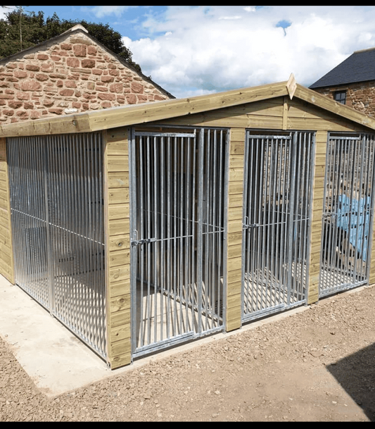 Triple Dog Kennel - 12ft x 12ft