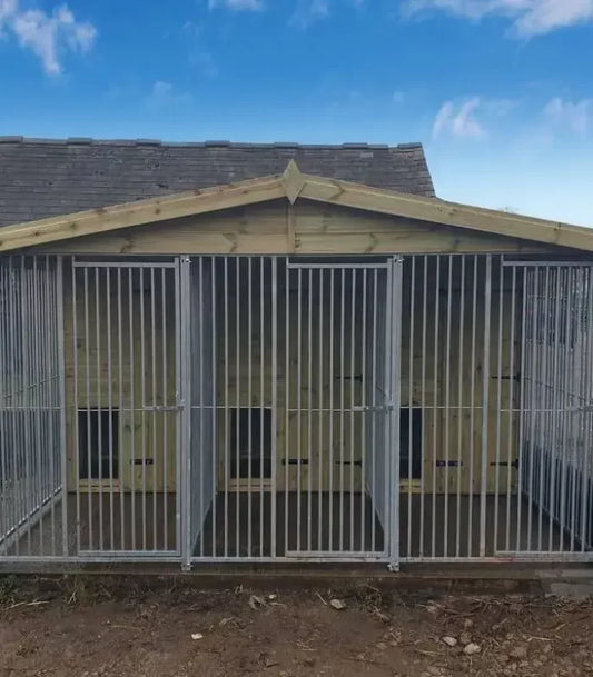 Triple Dog Kennel - 12ft x 8ft