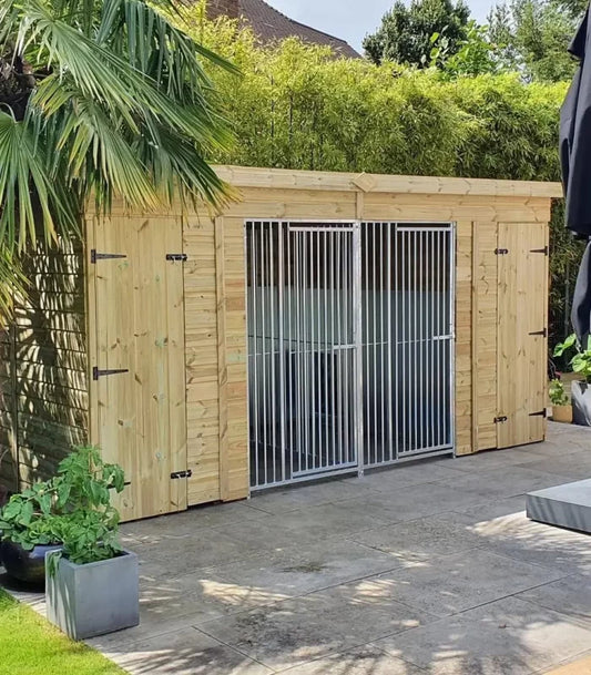 Pent Duo Kennel - 14ft x 4ft