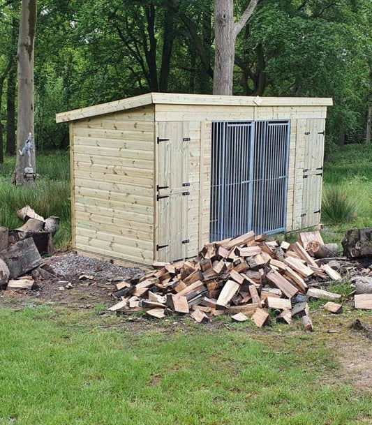 Pent Duo Kennel - 14ft x 5ft