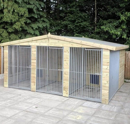 Triple Dog Kennel - 10ft x 8ft