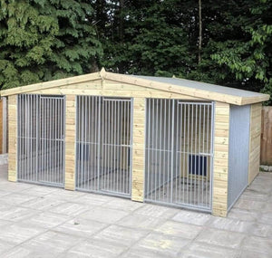 Triple Dog Kennel - 12ft x 10ft