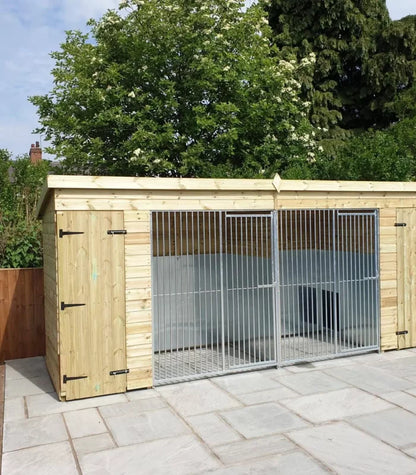 Pent Duo Kennel - 15ft x 7ft