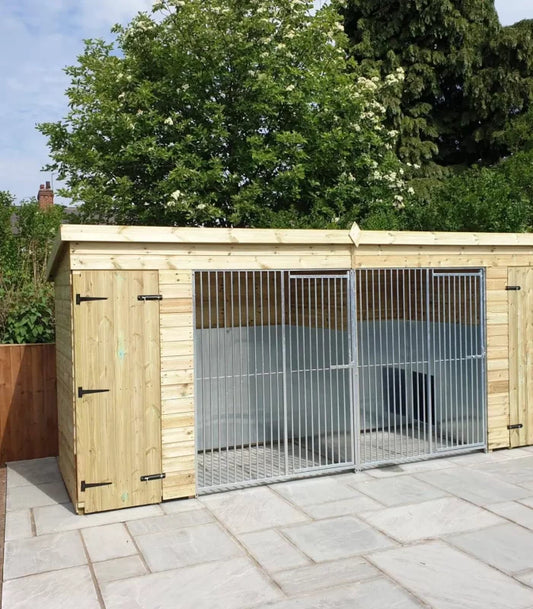Pent Duo Kennel - 15ft x 7ft