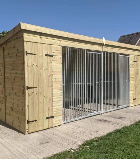 Pent Duo Kennel - 16ft x 7ft