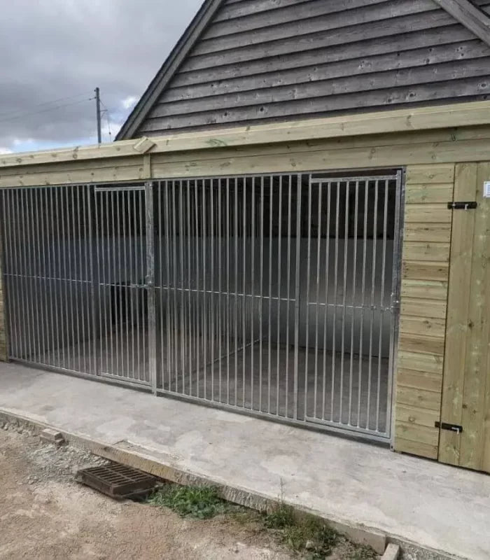 Pent Duo Kennel - 19ft x 5ft