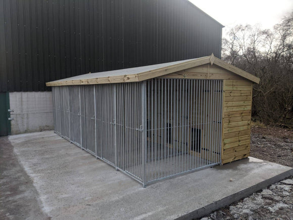 Six Bay Dog Kennel - 20ft x 10ft