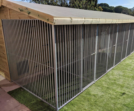 Large Triple Dog Kennel - 20ft x 10ft