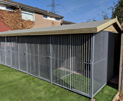 Large Triple Dog Kennel - 20ft x 10ft