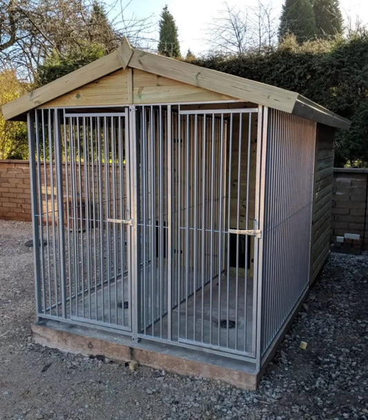 Duo Dog Kennel - 6.5ft x 10ft