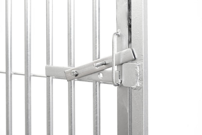 Galvanised Dog Panel - 1.5m x 1.84m with 5cm Gap and Right Hand Door