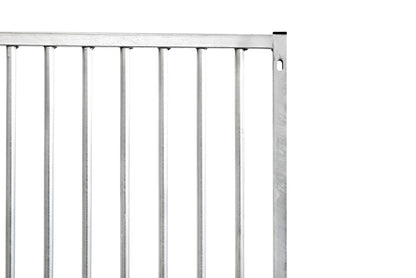 Galvanised Dog Panel - 1.0m x 1.84m with 5cm Bar Gap