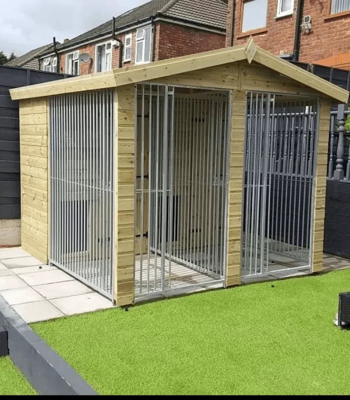 Duo Dog Kennel - 8ft x 8ft