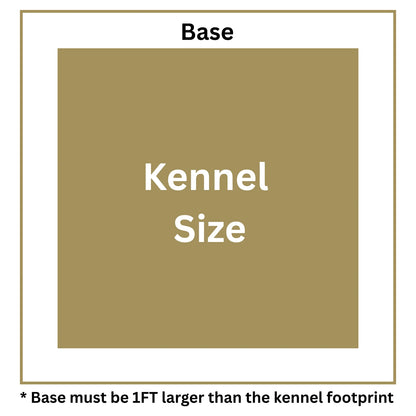 Single Eco Thermal Plastic Dog Kennel - 10 X 4 ft
