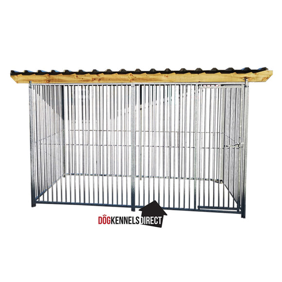 Dog Kennel 5cm Bar 4m x 2m x 6ft - With Roof