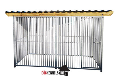 Dog Kennel 5cm Bar 3m x 1.5m x 6ft - With Roof