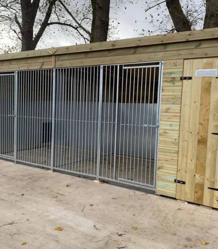 Pent Duo Kennel - 19ft x 4ft