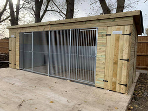 Pent Duo Kennel - 15ft x 4ft