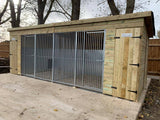 Pent Duo Kennel - 19ft x 4ft