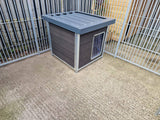 Premium Insulated WPC Plastic Dog Cabin 1.2 x 1.2m