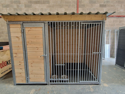 Complete Dog Kennel with Run - 4m x 2m x 1.84 Tall