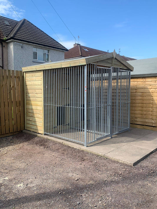 Duo Dog Kennel - 6.5ft x 7ft