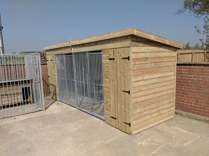 Pent Duo Kennel - 19ft x 5ft