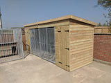 Pent Duo Kennel - 15ft x 4ft