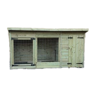 12ft X 4ft - Pent Roof - Dog Housing - Single Dog Kennel