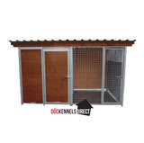 Complete Dog Kennel with Run - 2m x 2m x 1.84 Tall