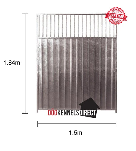 Dividing Galvanised Panel - 2.0m x 1.84m