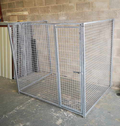 Three Sided Mesh Dog Pens