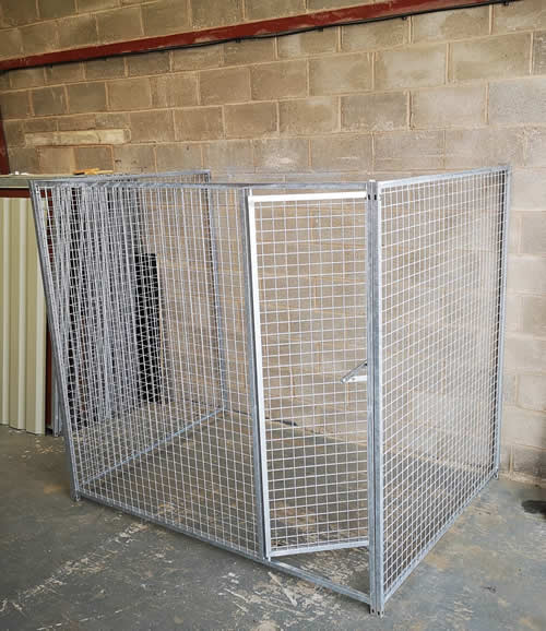 Three Sided Mesh Dog Pens