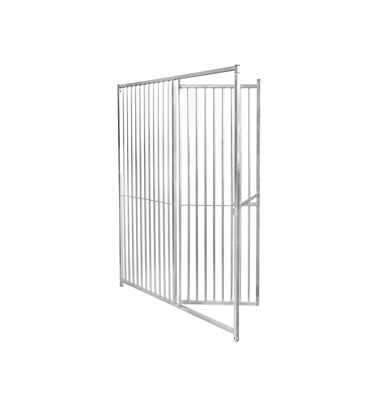 Galvanised Dog Panel - 1.0m x 1.84m with 5cm Gap and Right Hand Door
